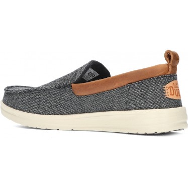 DUDE WALLY GRIP MOC LOAFERS DE LÃ CHARCOAL