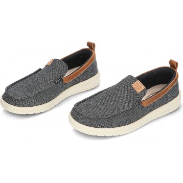 DUDE WALLY GRIP MOC LOAFERS DE LÃ CHARCOAL