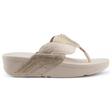 FITFLOP PAISLEY CORDA TOE THONGS Sandálias PLATINO