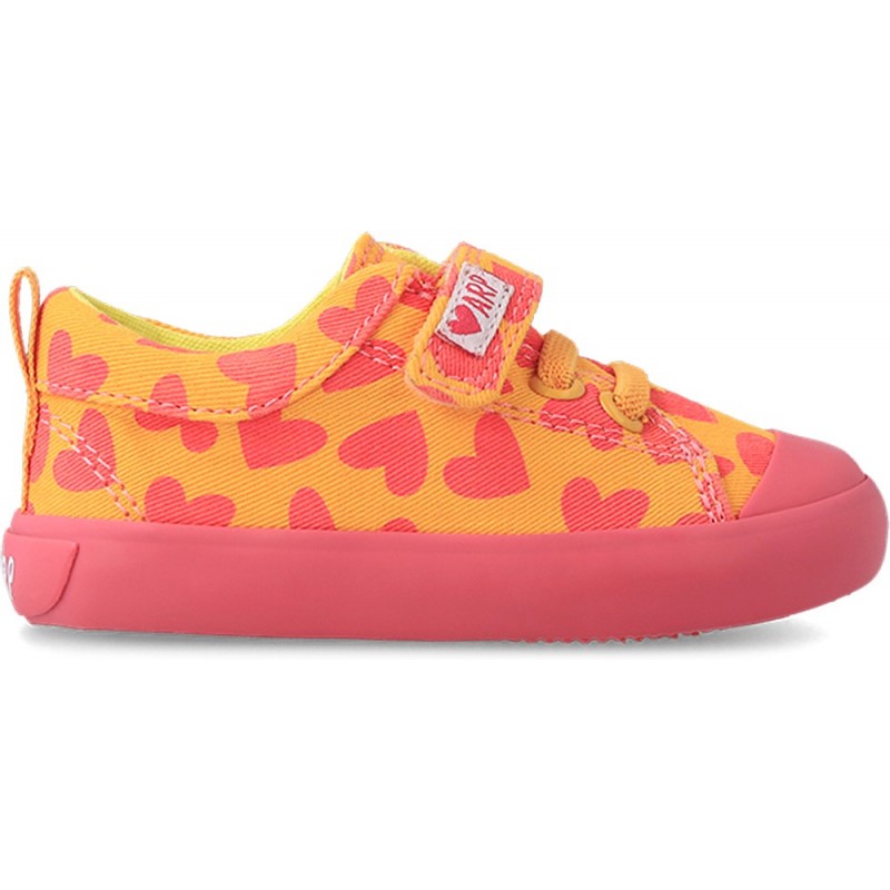 Tênis AGATHA RUIZ DE LA PRADA CANVAS CORAÇÕES 232927 NARANJA_ROSA_CORAZONES