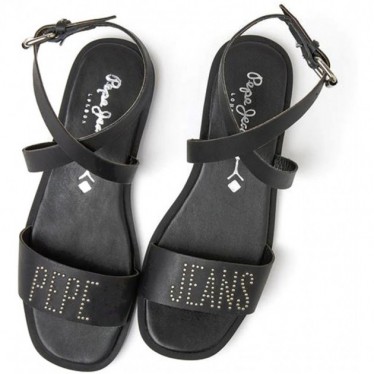 SANDÁLIA PEPE JEANS IRMA LOG W PLS90581 BLACK