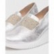 MOCASSINOS WONDERS BONE G-6605 PLATA