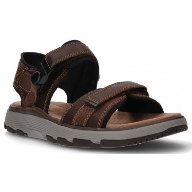 CLARKS SANDALS UN TREK PARTE 26131 BROWN