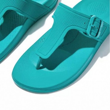 SANDÁLIA FITFLOP GB3 IQUSHION AJUSTÁVEL COM FIVELA TAHITI_BLUE