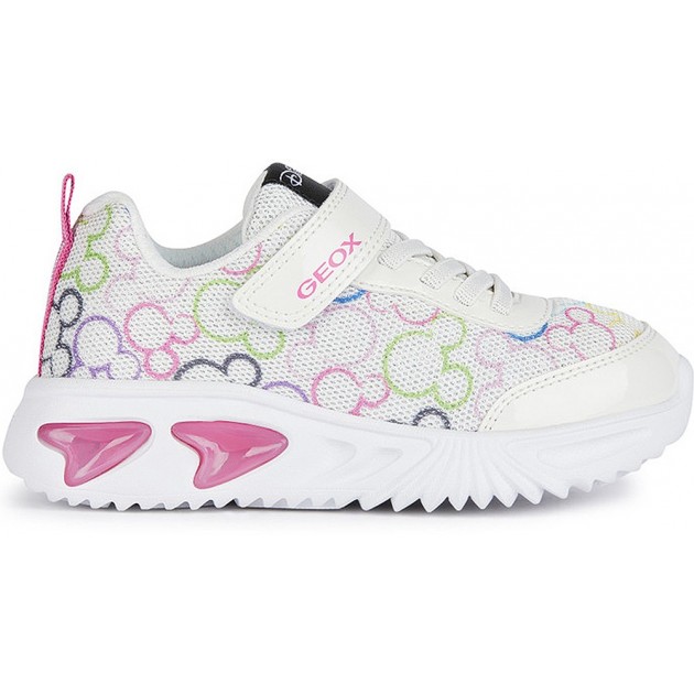 GEOX ASSISTER JUNIOR MINNIE SPORTS COM LUZ J45E9D BLANCO