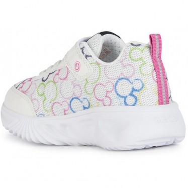 GEOX ASSISTER JUNIOR MINNIE SPORTS COM LUZ J45E9D BLANCO