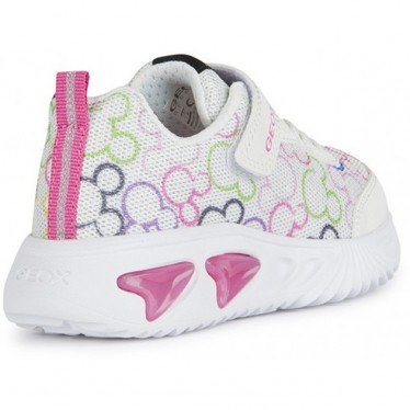 GEOX ASSISTER JUNIOR MINNIE SPORTS COM LUZ J45E9D BLANCO