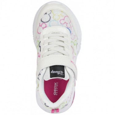 GEOX ASSISTER JUNIOR MINNIE SPORTS COM LUZ J45E9D BLANCO