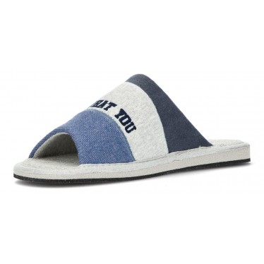 SLIPPERS DOMÉSTICOS VULLADI 4554V ORGÂNICOS AZUL