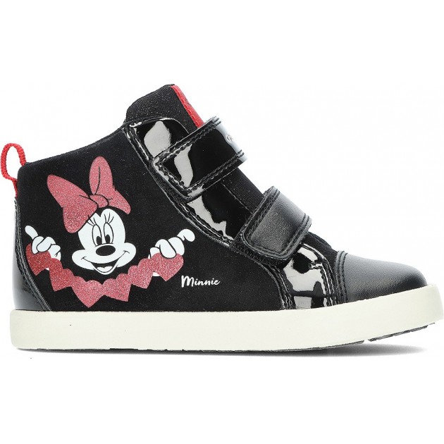 BOTAS GEOX MINNIE MOUSE B36D5D BLACK_RED