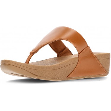 FITFLOP SANDALS LULU COURO TOEPOST TAN