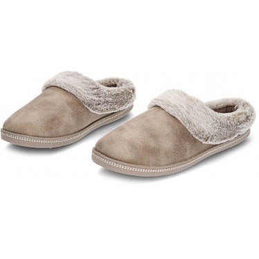 Chinelos para fogueira SKECHERS COSY 167625 TAUPE