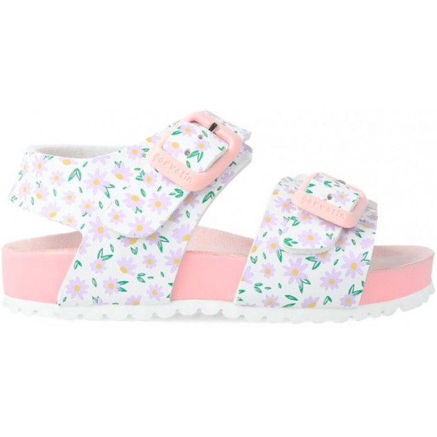 SANDÁLIA GARVALIM 232433 ESTAMPA FLORAL BLANCO SANDÁLIA GARVALIM 232433 ESTAMPA FLORAL BLANCO