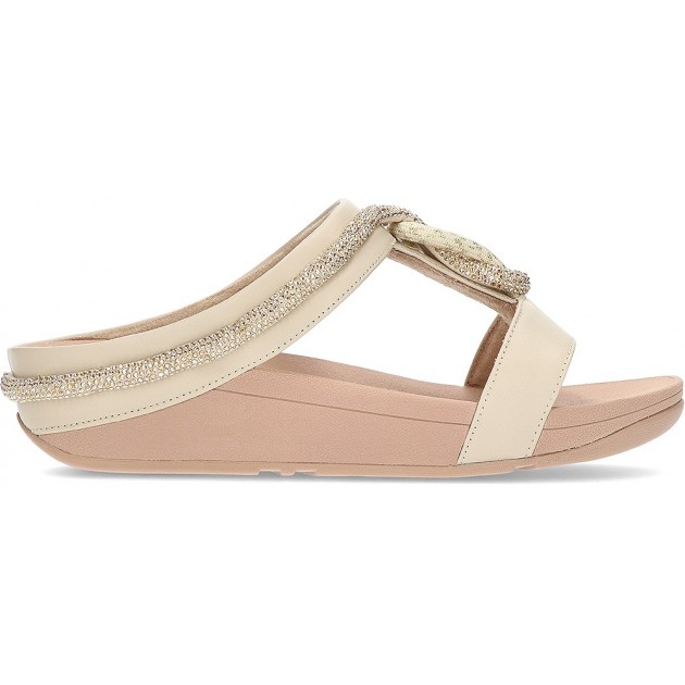 SANDÁLIA FITFLOP FINE FQ4 BEIGE SANDÁLIA FITFLOP FINE FQ4 BEIGE