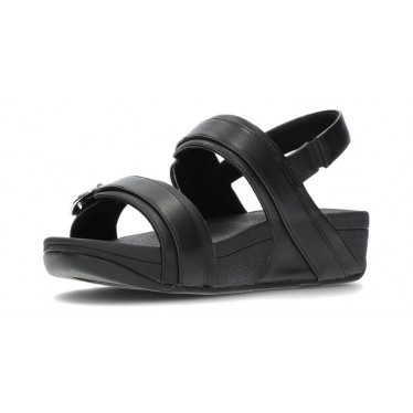 SANDÁLIAS DE COSTAS AJUSTÁVEIS FITFLOP LULU BLACK