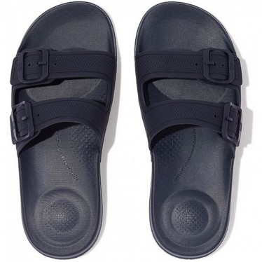 SANDÁLIAS FITFLOP IQUSHION COM DUAS BARRAS COM FIVELA FD2 MIDNIGHT_NAVY