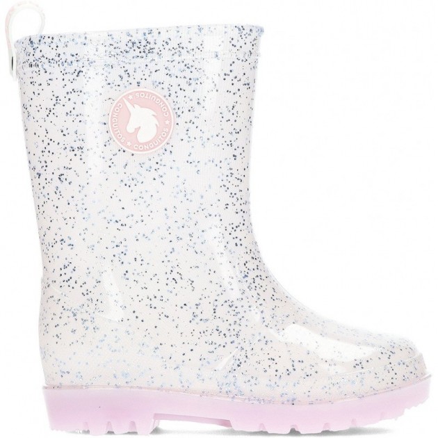 BOTAS DE ÁGUA COM LEVE CONGUITOS GLITTER 110011 PINK_GLITTER BOTAS DE ÁGUA COM LEVE CONGUITOS GLITTER 110011 PINK_GLITTER