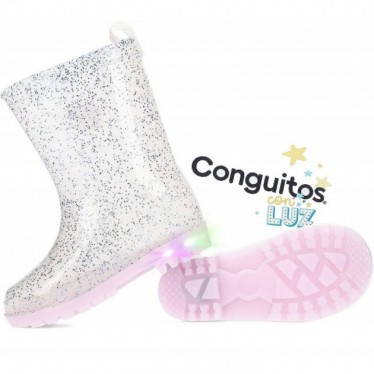 BOTAS DE ÁGUA COM LEVE CONGUITOS GLITTER 110011 PINK_GLITTER