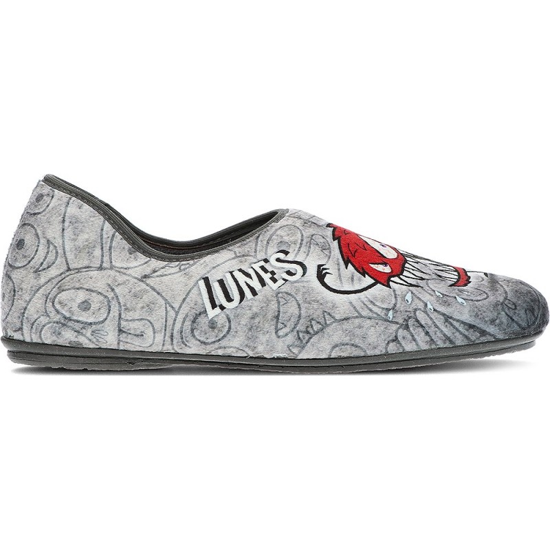 VULLADI 4613 CHINELO ESTAMPADO GRIS