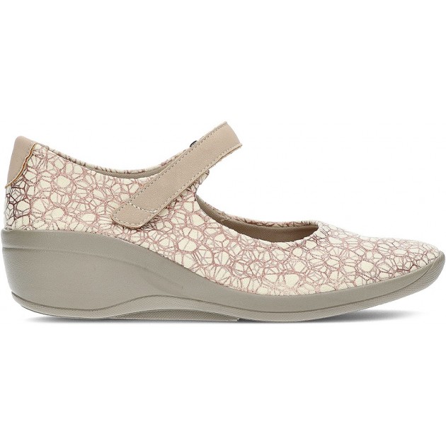 ARCOPEDICO ELASTIC WEDGE MANOLETINES W BEIGE