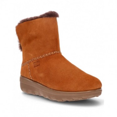 FITFLOP MUKLUK SHORTY Y88 ANKLE BOOTS NUT