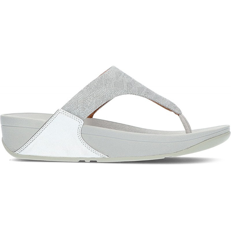 SANDÁLIAS FITFLOP LULU GLITZ ET8 SILVER