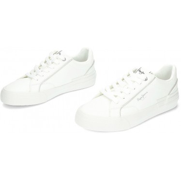 TÊNIS PEPE JEANS ALLEN BASIC W PLS31563 WHITE