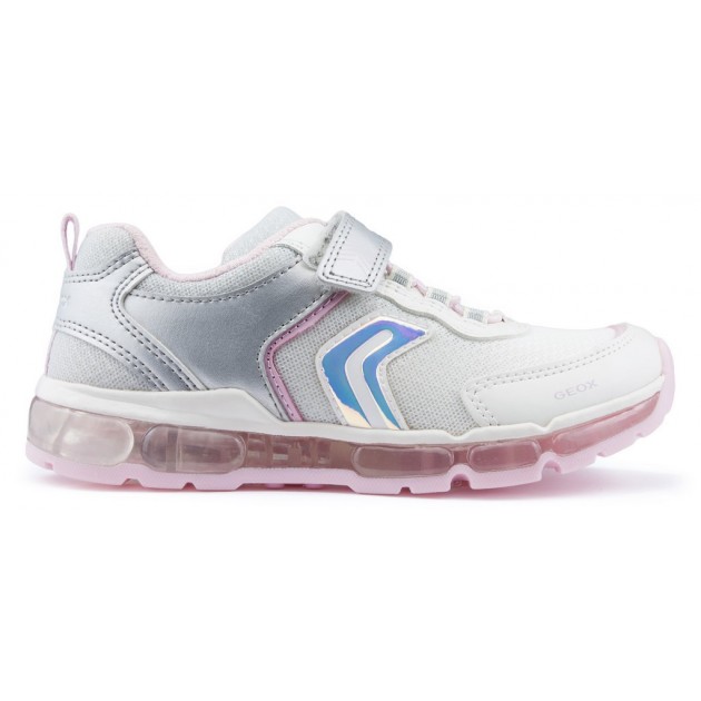 Sapatilhas GEOX ANDROID GIRL SILVER_WHITE