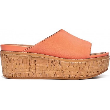 SANDÁLIAS FITFLOP ELOISE CORK-WRAP SUEDE GC6 SUNSHINE_ORANGE