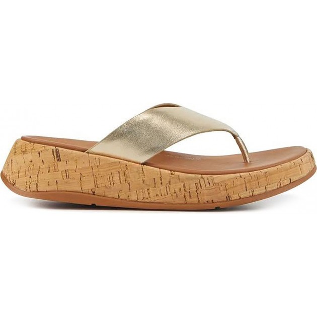 SANDÁLIAS FITFLOP FT7 F-MODE LTH PLATINO SANDÁLIAS FITFLOP FT7 F-MODE LTH PLATINO