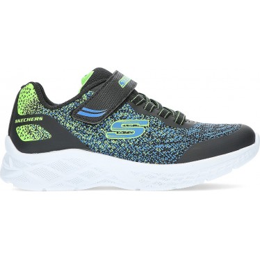 TÊNIS SKECHERS 403920 MICROSPEC II BLUE_LIME