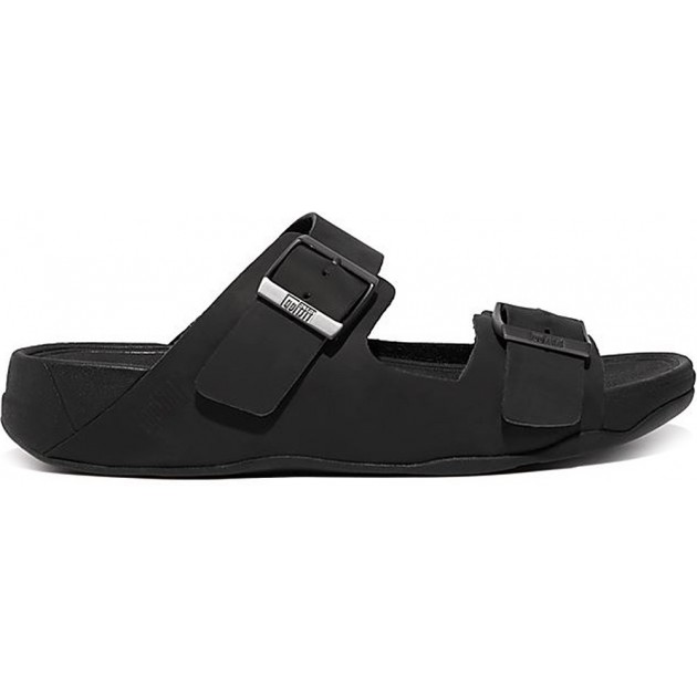 SANDÁLIAS FITFLOP GD2 GOGH MOC FIVELA LTH SLIDES BLACK