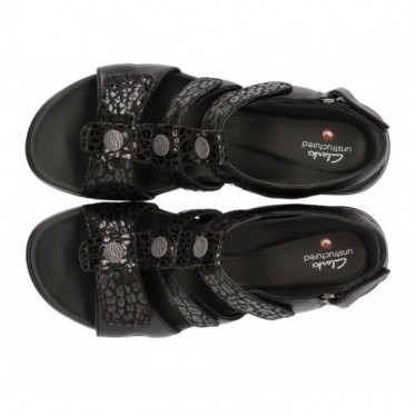 CLARKS KYLYN STEP SANDALS BLACK