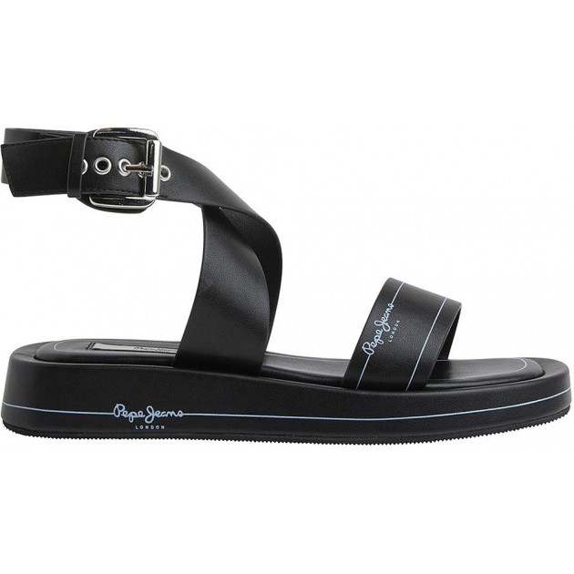 SANDÁLIA PEPE JEANS SUMMER LOGY PLS90579 BLACK SANDÁLIA PEPE JEANS SUMMER LOGY PLS90579 BLACK