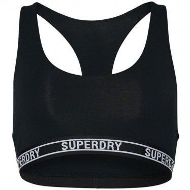 TOP SUPERDRY W3110357A MULTILOGO CULTURA BLACK