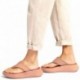 SANDÁLIA FITFLOP FW4 F-MODE LTH FLATFORM TOE-PO BEIGE