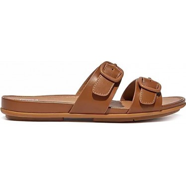 SANDÁLIA FITFLOP GRACIE FV1 COM FIVELA LIGHT_TAN