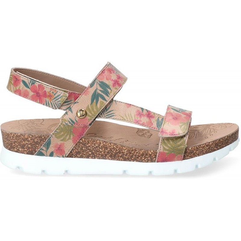 SANDÁLIAS PANAMA JACK SELMA TROPICAL FLORAL_TAUPE