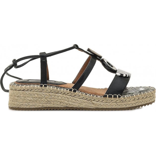 SANDÁLIAS MARIAMARE ALGODÃO 68253 BLACK SANDÁLIAS MARIAMARE ALGODÃO 68253 BLACK