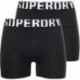 SUPERDRY BOXER M3110340A LOGOTIPO PACOTE DUPLO BLACK