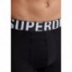 SUPERDRY BOXER M3110340A LOGOTIPO PACOTE DUPLO BLACK