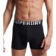 SUPERDRY BOXER M3110340A LOGOTIPO PACOTE DUPLO BLACK