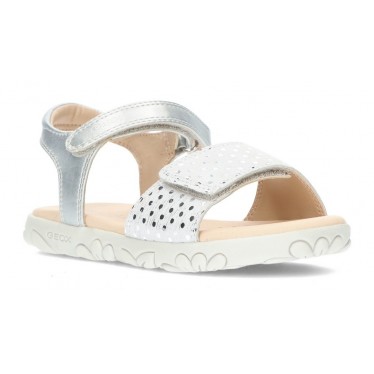 SANDAL GEOX HAITI J028ZA SILVER