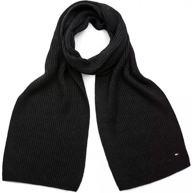 Cachecol de malha essencial TOMMY HILFIGER NEGRO Cachecol de malha essencial TOMMY HILFIGER NEGRO