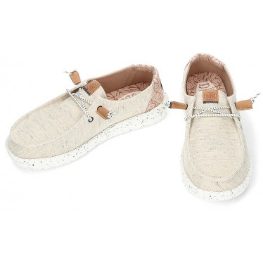 DUDE WENDY HEATHERED SLUB LOAFERS TROPICAIS 40753 WHITE