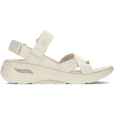Sandálias Skechers Go Walk Arch Fit 140808 NATURAL