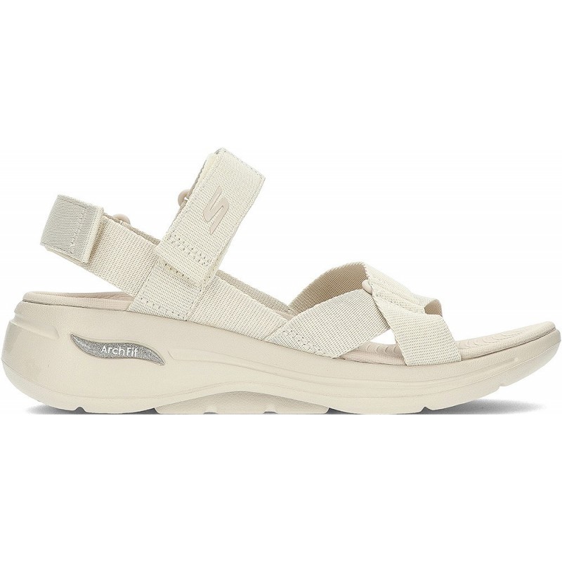Sandálias Skechers Go Walk Arch Fit 140808 NATURAL