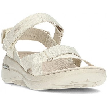 Sandálias Skechers Go Walk Arch Fit 140808 NATURAL