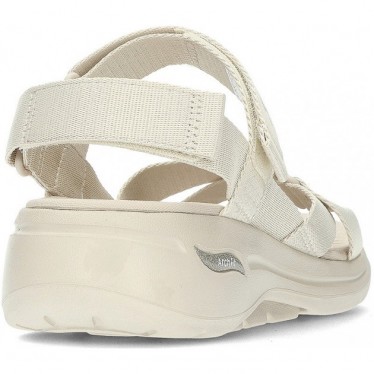 Sandálias Skechers Go Walk Arch Fit 140808 NATURAL