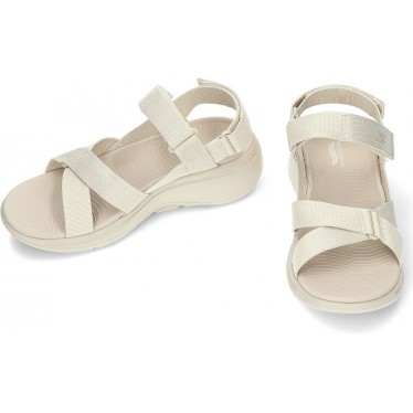 Sandálias Skechers Go Walk Arch Fit 140808 NATURAL